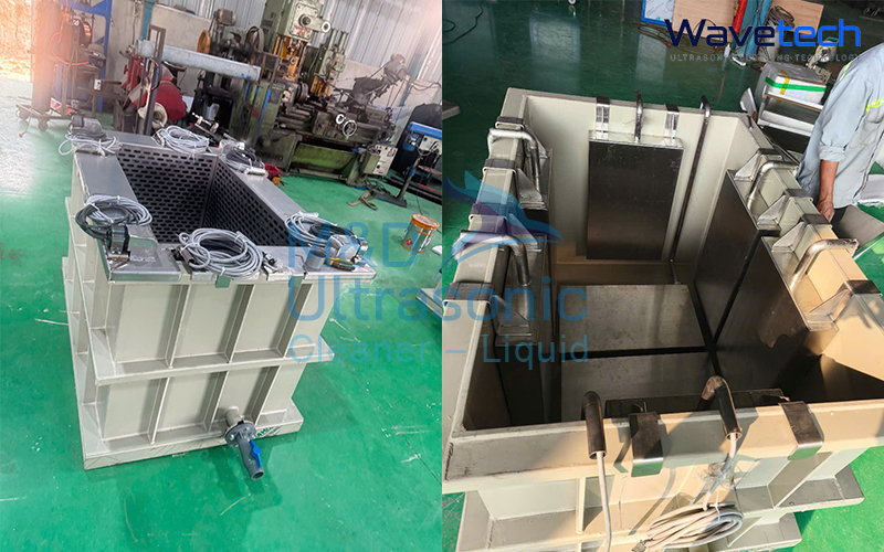 Bể rửa siêu âm công suất cao cho ngành xi mạ – Wave Tech thiết kế và bàn giao theo yêu cầu